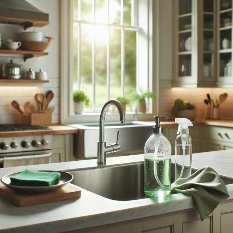 Eco-friendly sink cleaning solutions for a fresh kitchen