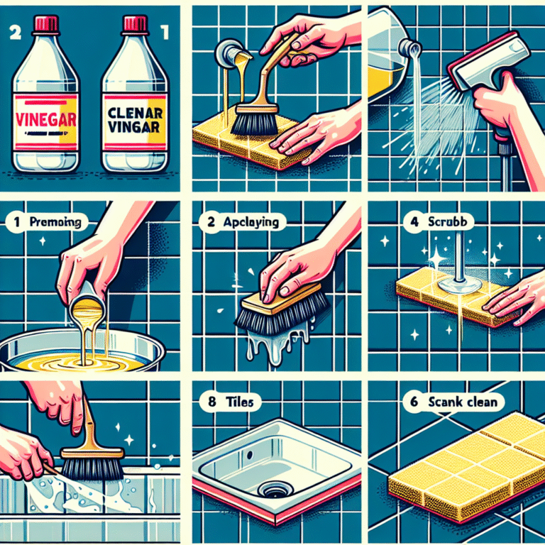 How to Clean Bathroom Tiles with Vinegar: A Step-by-Step Guide