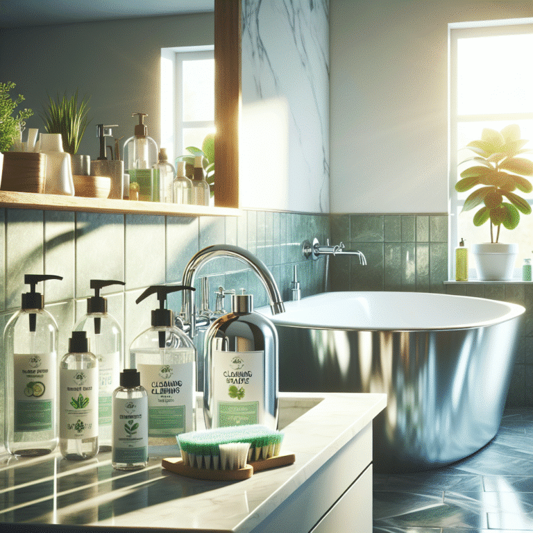 Safe natural cleaning for bathroom fixtures that shine