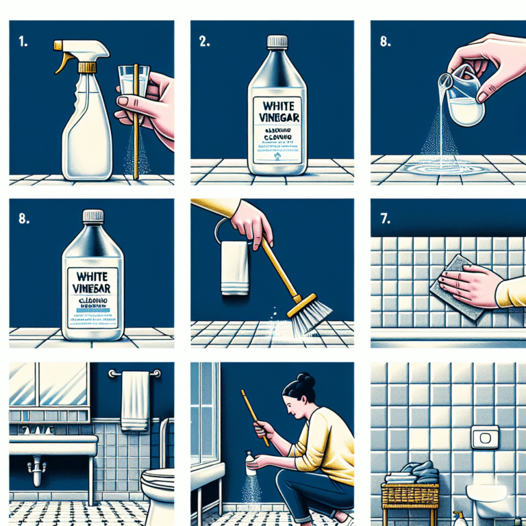 How to clean bathroom tiles with vinegar
