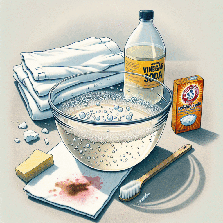 DIY Vinegar and Baking Soda Cleaner for Tough Stains