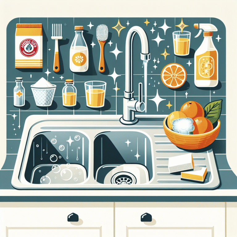 Eco-friendly sink cleaning solutions for a sparkling result
