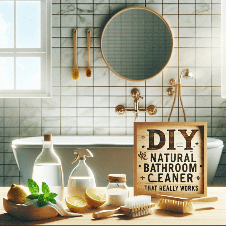 DIY natural bathroom cleaner recipes that really work