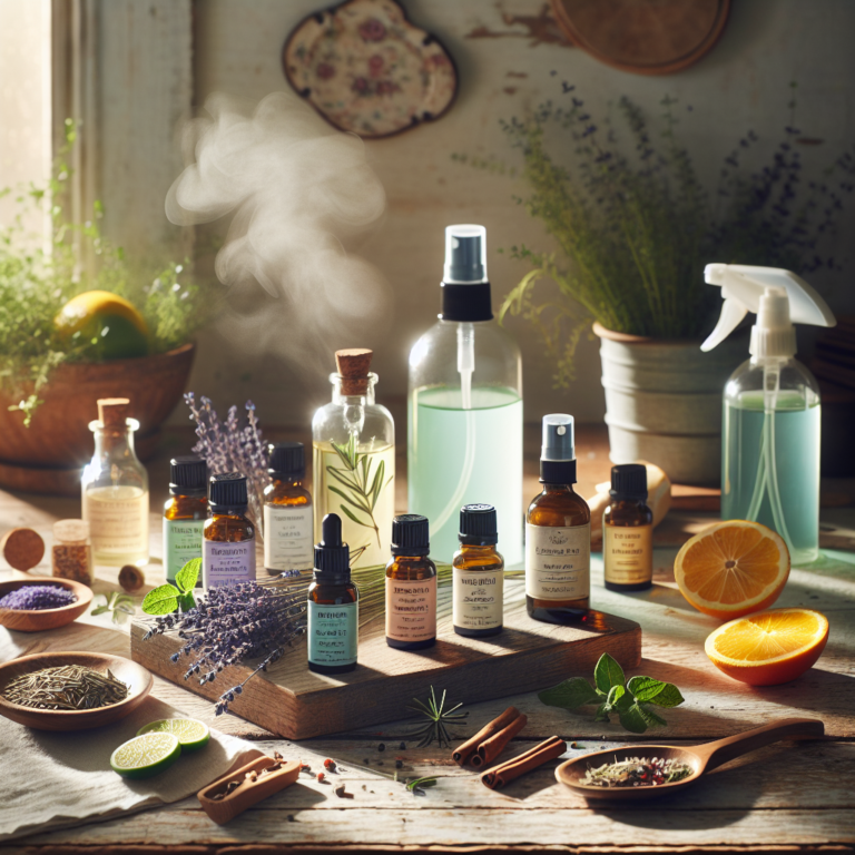 Essential Oils for Natural Cleaning Sprays with Fresh Scents