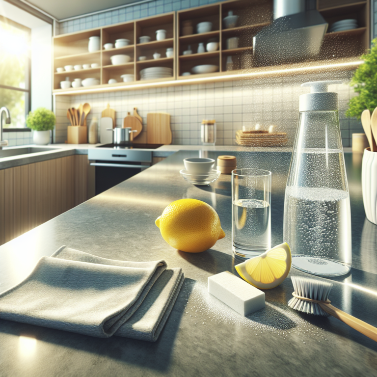 How to clean kitchen counters with natural ingredients in minutes
