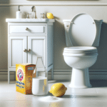 Non-toxic toilet cleaning solutions using baking soda and lemon
