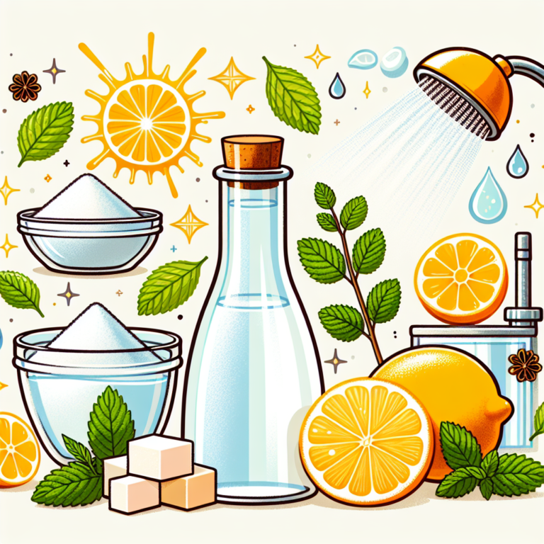 Homemade natural shower cleaner for a fresh start