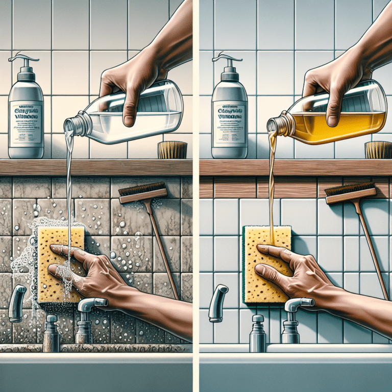 How to clean bathroom tiles with vinegar effectively