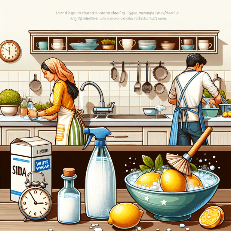 Easy natural kitchen cleaning routines for busy lives