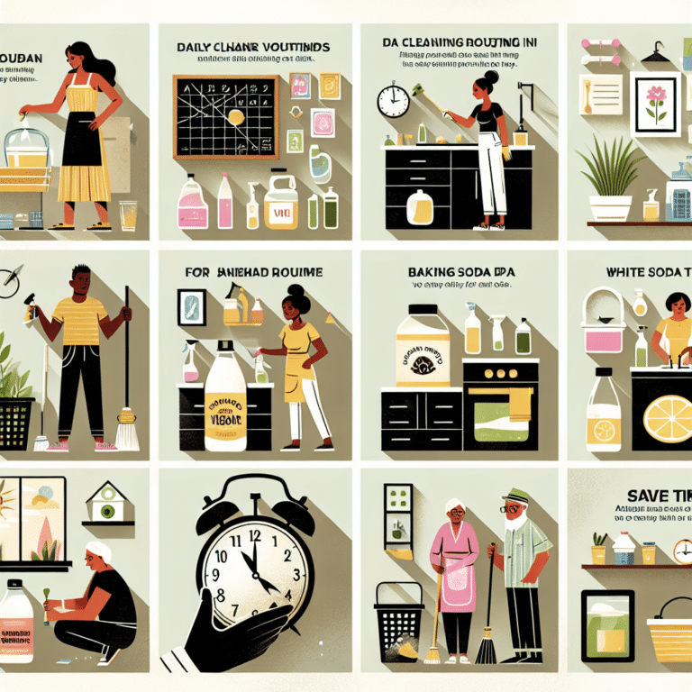 Natural methods for daily cleaning routine that save time