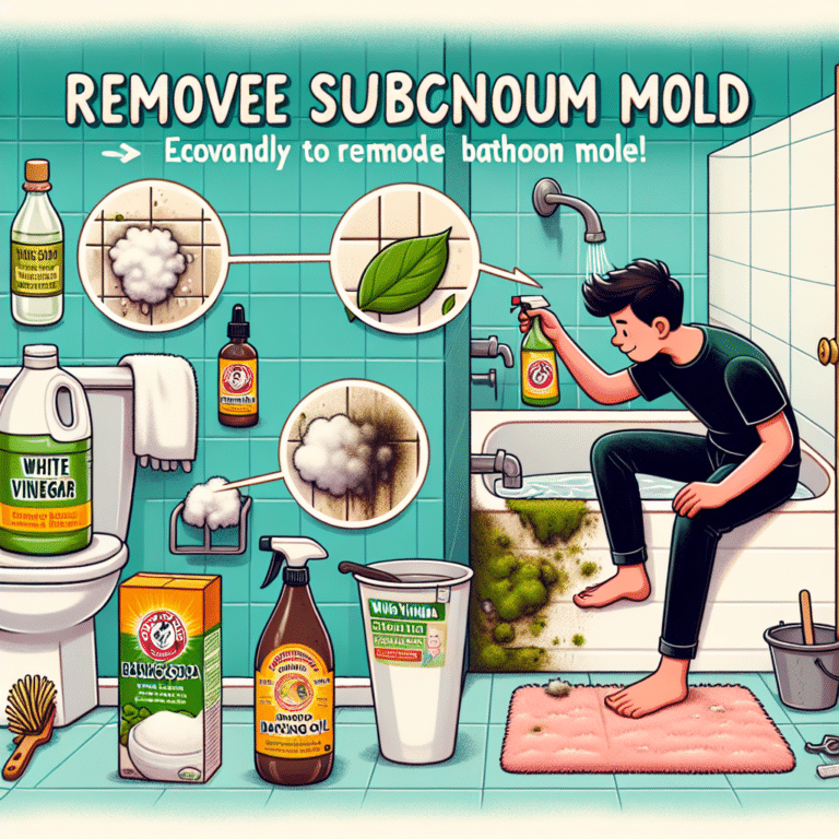 Eco-friendly ways to remove stubborn bathroom mold