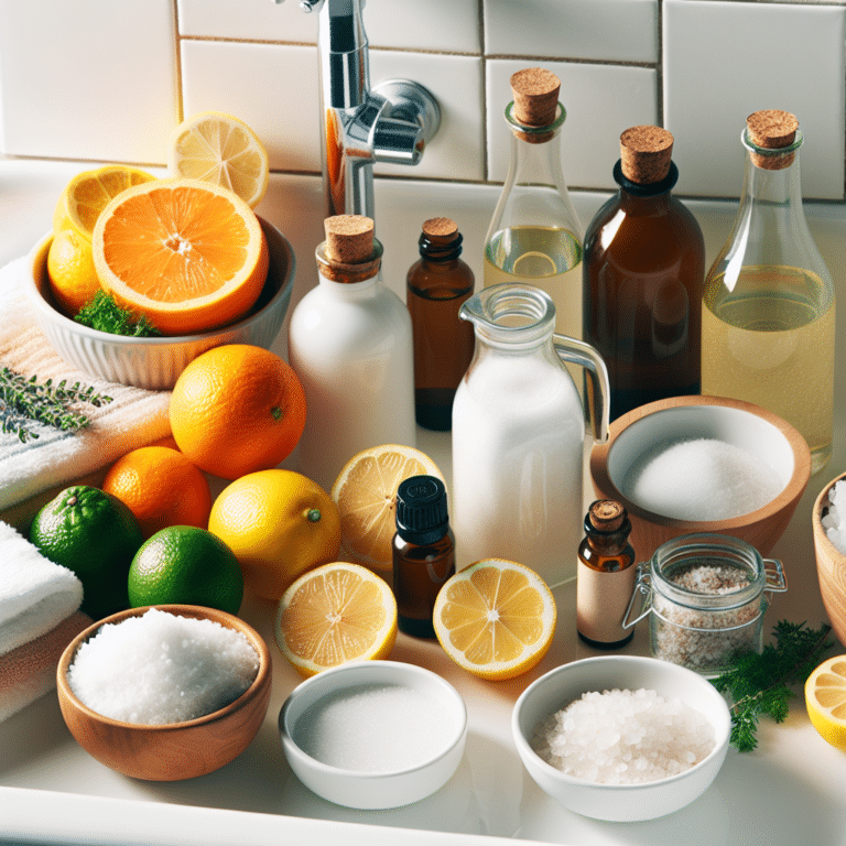Natural scrubs for sinks and tubs using essential ingredients