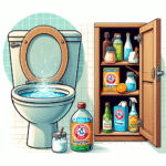 Non-toxic toilet cleaning solutions using pantry staples