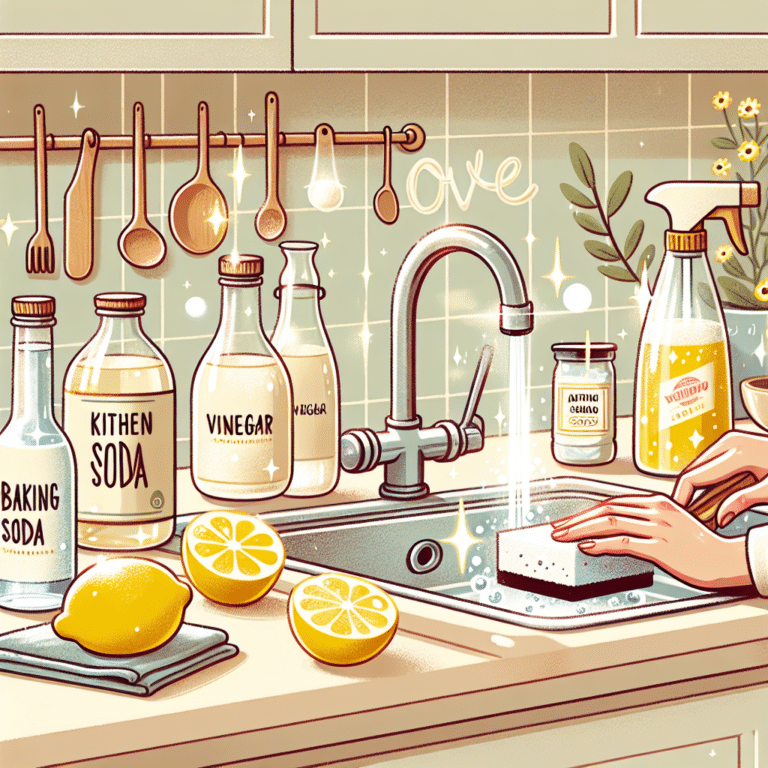 How to clean kitchen counters with natural ingredients and love