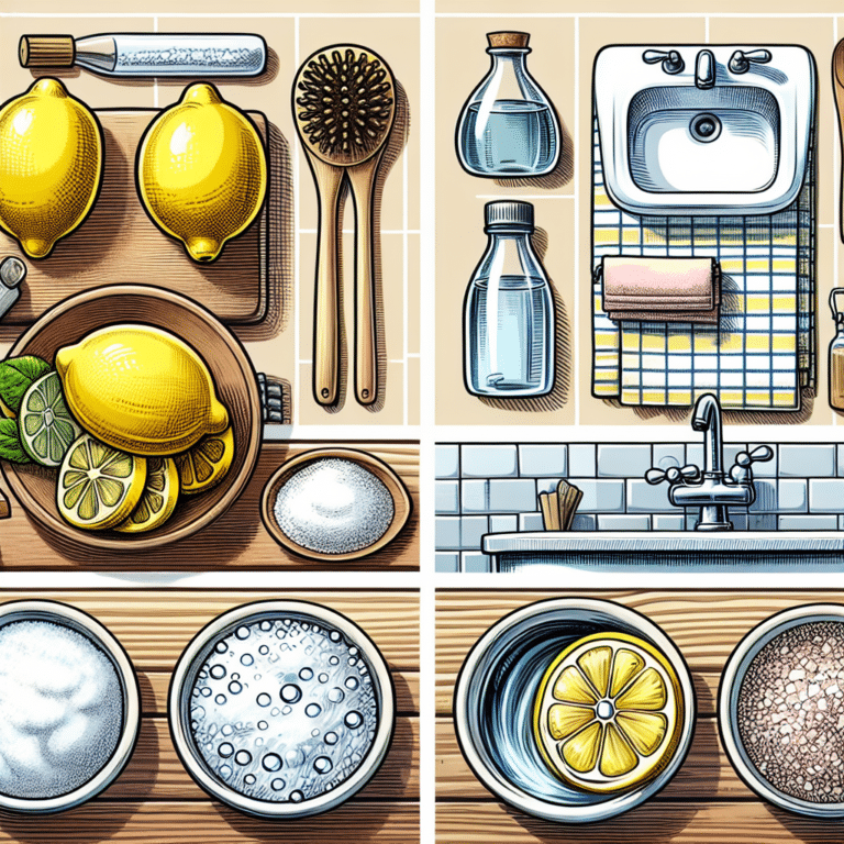 Natural scrubs for sinks and tubs with everyday pantry items