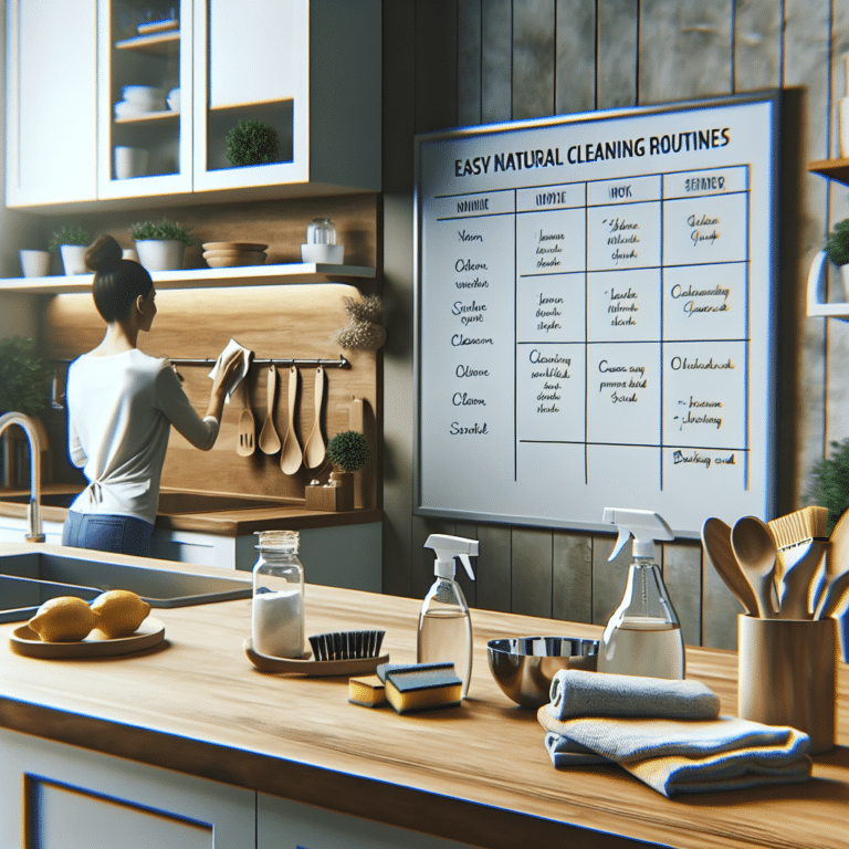 Easy natural kitchen cleaning routines for busy lives