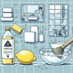 How to clean bathroom tiles with vinegar using natural ingredients