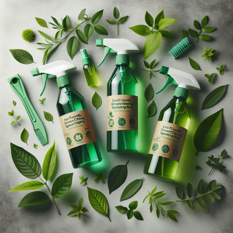 Eco-friendly surface cleaning sprays with plant extracts