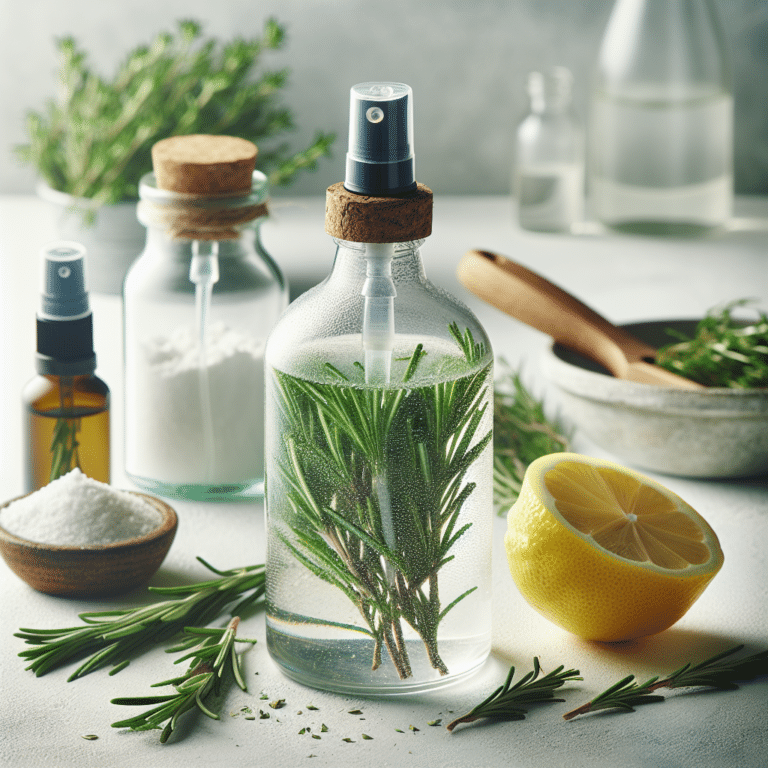Homemade natural shower cleaner: fresh and effective
