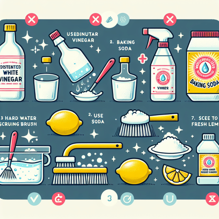 Natural ways to remove hard water stains from surfaces