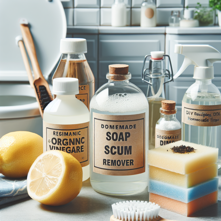 Homemade soap scum remover recipes for easy cleaning