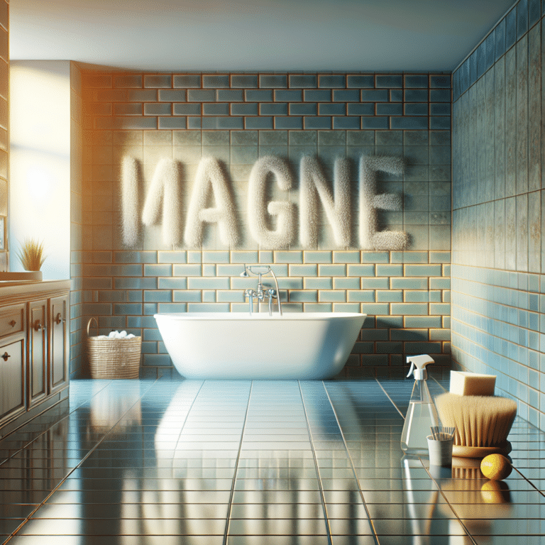 Chemical-free methods for sparkling bathroom tiles every time.