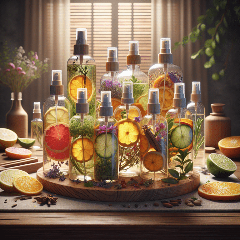 Homemade all-natural bathroom sprays for a fresh scent