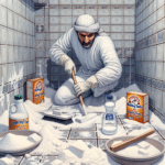 How to clean bathroom tiles with vinegar and baking soda