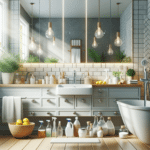Safe natural cleaning for bathroom fixtures without harsh chemicals