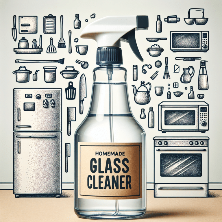 Homemade glass cleaner for kitchen appliances that streak-free